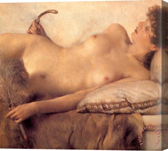 Sir Lawrence Alma-Tadema In The Tepidarium [detail] Stretched Canvas Painting / Canvas Art